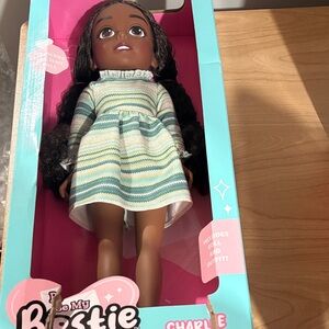 Pose My Bestie Doll with Striped Dress